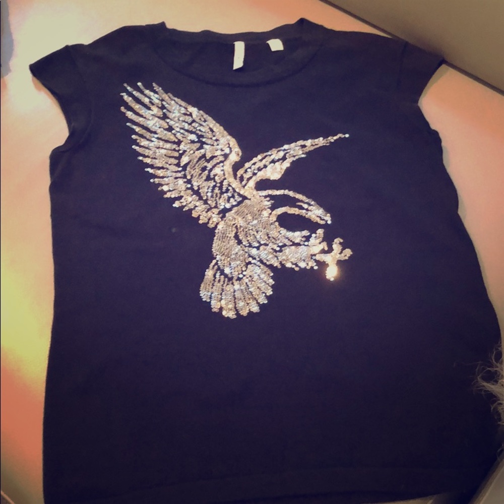 Vintage sequin isli. Sweater . Xs .